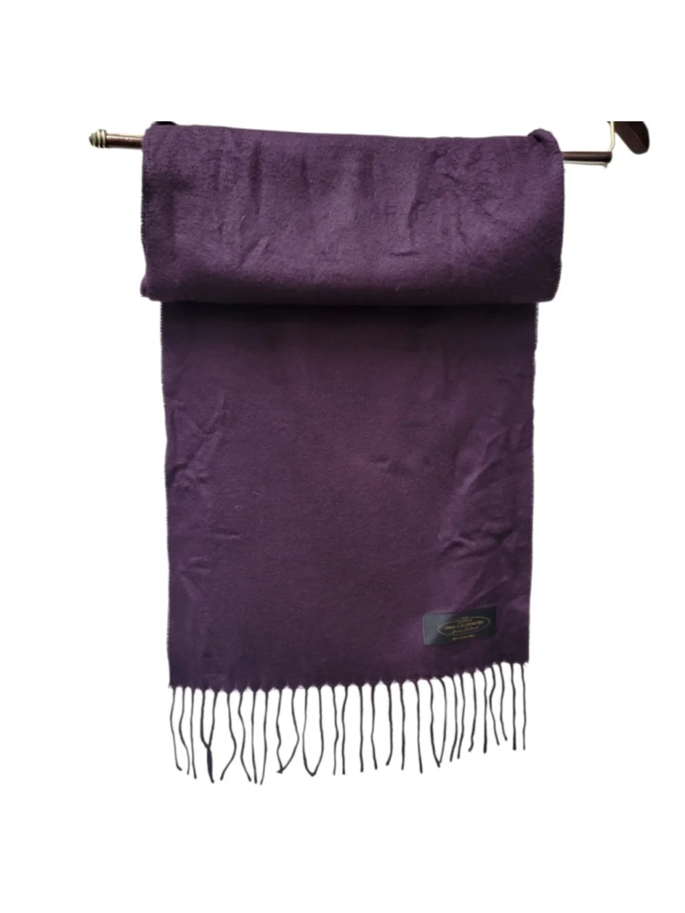 Unbranded Adult Unisex Hand Tailored Purple Cashmere Scarf 66